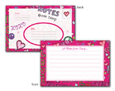 Bonnie Marcus Collection - Camp Postcards (Pink Doodle) (DPCPC)